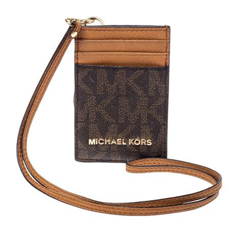 michael kors lanyards|michael kors id holder.